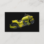 Geel Visitekaartje motorfiets (Achterkant)