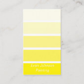 Geel Visitekaartje van de Steekproef van de Verf (Voorkant)