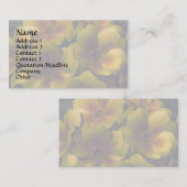 Geel Visitekaartje van primrose (Voorkant / Achterkant)