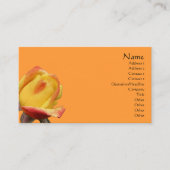 Geel Visitekaartje van rosebud (Voorkant)