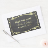 Geel Vlaams Chalkboard Sparen de Stickers van de D (Envelop)