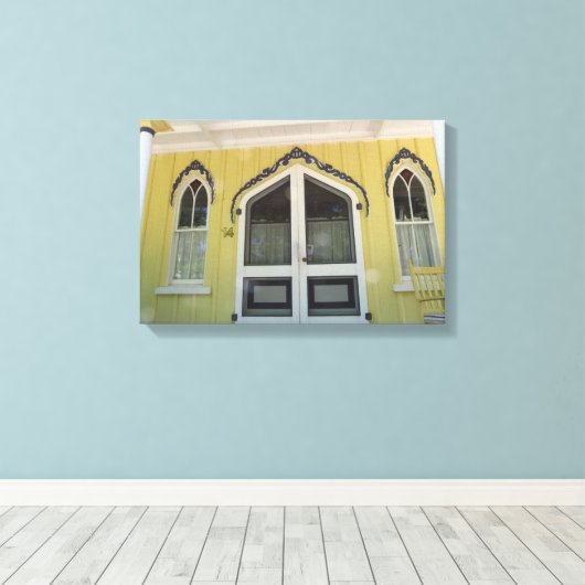 Geel vlammenbrood - Martha's wijntuin Canvas Afdruk (Insitu (Houten vloer))