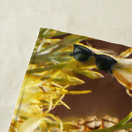 Geel vlinderstrand, naam, strandlaken (In situ)