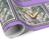 Geel vlinderwerkpapier cadeaupapier (Rol Hoek)