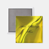 Geel, vloeiend design magneet (Voorkant / Achterkant)