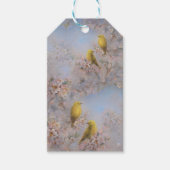 Geel vogel cadeaukaartje cadeaulabel (Voorkant)