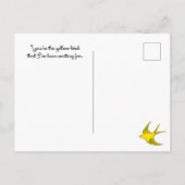 Geel vogelBriefkaart Briefkaart (Achterkant)