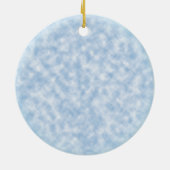 Geel vogelhart, aangepaste naam keramisch ornament (Achterkant)