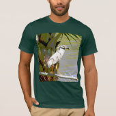 Geel-volle Night Heron T-shirt (Voorkant)