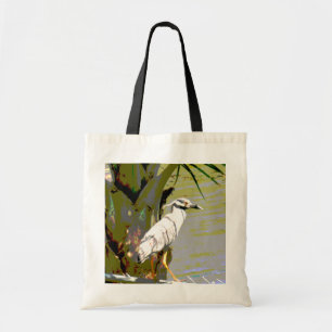 Geel-volle Night Heron Tote Bag