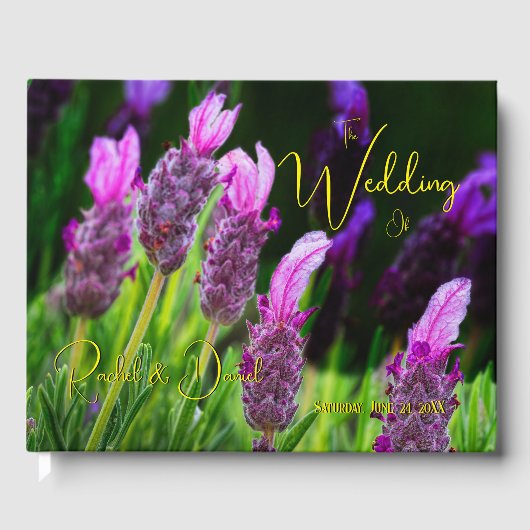 Geel voor lavender, Love & Devotion, Wedding Gastenboek (Voorkant)