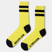 Geel voor PERSONALIZED Message Socks Sokken (Links)