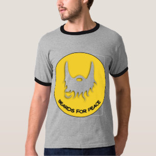 Geel voor vredesoorts t-shirt
