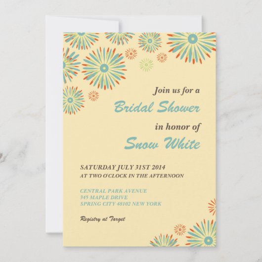 Geel Vrijgezellenfeest en huwelijksuitnodiging Kaart (Voorkant)