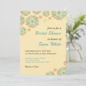 Geel Vrijgezellenfeest en huwelijksuitnodiging Kaart (Staand voorkant)