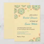 Geel Vrijgezellenfeest en huwelijksuitnodiging Kaart (Voorkant / Achterkant)