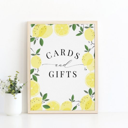 Geel Vrijgezellenfeest Kaart en cadeaubord Poster