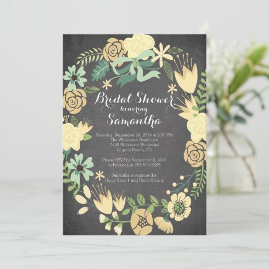  geel Vrijgezellenfeest met schuimsteen Kaart (Staand voorkant)