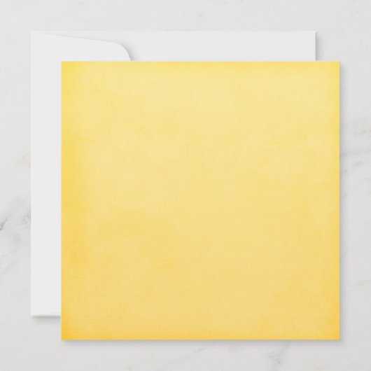 Geel Vrijgezellenfeest van de Veerderbloemige Daff Kaart (Achterkant)