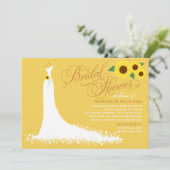 Geel Vrijgezellenfeest van de Zonnebloem Kaart (Staand voorkant)