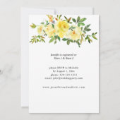 Geel Vrijgezellenfeest van Floral Kaart (Achterkant)