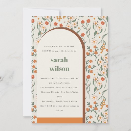 Geel Vrijgezellenfeest van roestvrij roofplein Kaart (Voorkant)