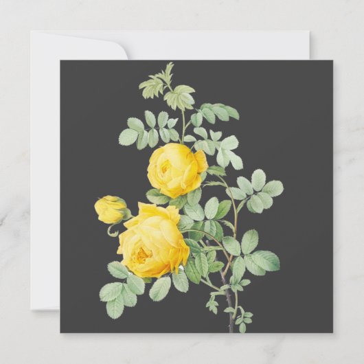 Geel Vrijgezellenfeest van Rose Kaart (Achterkant)