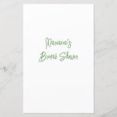 Geel Vrijgezellenfeest Word Scramble spel (Achterkant)