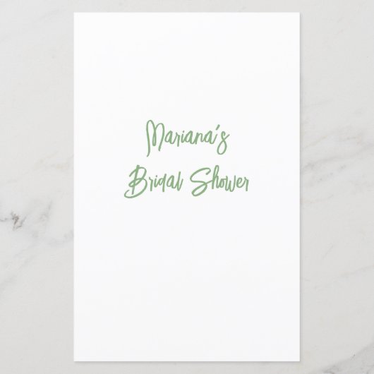 Geel Vrijgezellenfeest Word Scramble spel (Achterkant)