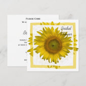 Geel Vrijgezellenfeest zonnebloem Kaart (Voorkant / Achterkant)