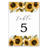 Geel Vrijgezellenfeest zonnebloemen Kaart (Achterkant)