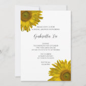 Geel Vrijgezellenfeest zonnebloemen Kaart (Voorkant)