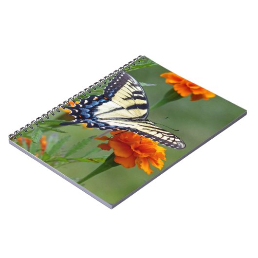 Geel vrouw oostelijke tijgermoerstaart notitieboek (Linkerzijde)