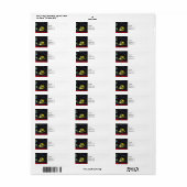 Geel Vuur Kapitein's Helm Etiket (Full Sheet)