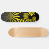 Geel vuurwerk skateboard (Horizontaal)