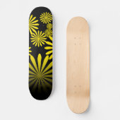 Geel vuurwerk skateboard (Voorkant)