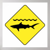 Geel "waarschuwingsbord" poster (Voorkant)