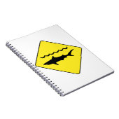 Geel 'waarschuwingsknippertje'-notitieboekje notitieboek (Rechterzijde)