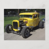 Geel warm staafje briefkaart (Voorkant)