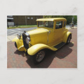 Geel warm staafje briefkaart (Voorkant)