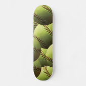Geel wasbehangpapier skateboard (Voorkant)