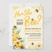 Geel Wat zal Baby zijn Gender Reveal Party Kaart (Voorkant)