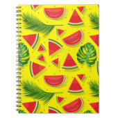 Geel watermeloen Leaf Notitieboek (Voorkant)
