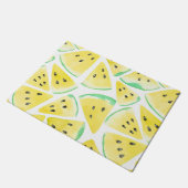 Geel watermeloenpatroon deurmat (Schuin)