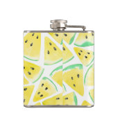 Geel watermeloenpatroon heupfles (Achterkant)