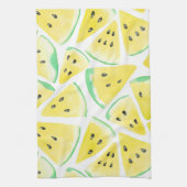 Geel watermeloenpatroon theedoek (Verticaal)