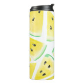 Geel watermeloenpatroon thermosbeker (Gedraaid links)