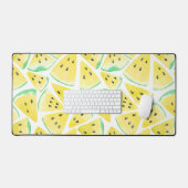 Geel watermeloensnijpapier bureaumat (Keyboard & Muis)