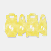 Geel Waterverf Baby shower Aangepast Bedankdoosjes (Uitgevouwen)