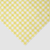 Geel Waterverf Gingham-weefselpapier Tissuepapier (Detail)